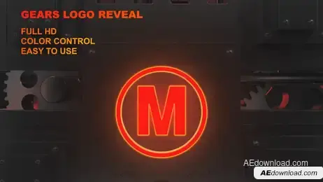 Gears Logo Reveal Freebies template preview