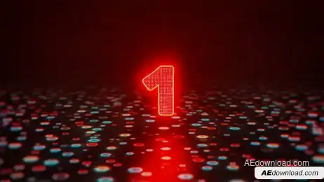 Glitch Countdown Logo Freebies template preview