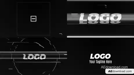 Glitch Intro Noise TV Freebies template preview