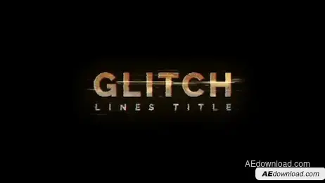 Glitch Lines Title Freebies template preview