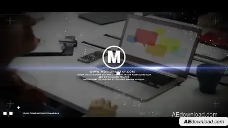Glitch Logo Intro Freebies template preview
