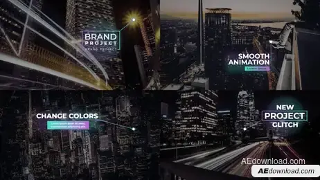 Glowing Glitch Callouts Freebies template preview