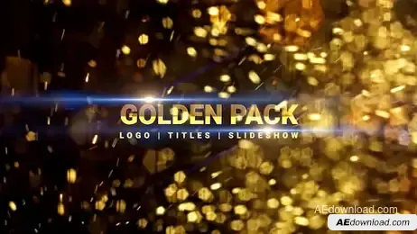 Golden Titles, Logo & Slideshow Freebies template preview
