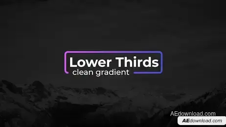 Gradient Lower Thirds Freebies template preview