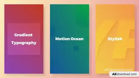 Gradient Typography-Instagram Version Freebies template preview