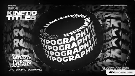 Grotesk Typography Titles Freebies template preview