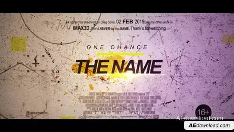 Grunge Trailer - Teaser Freebies template preview