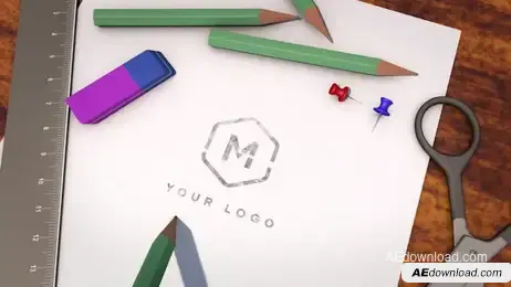 Hand Drawn In Pencil Logo Freebies template preview