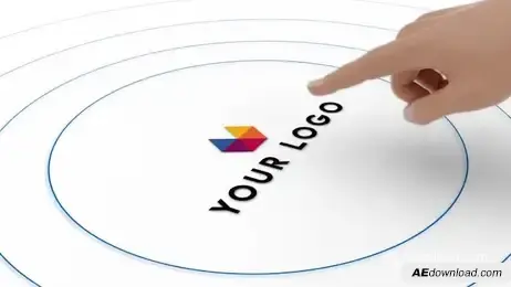 Hand Touch Logo Reveal Freebies template preview
