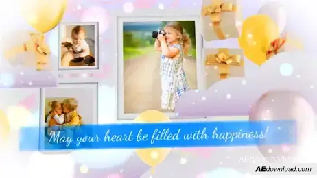 Happy Birthday Photo Frames Freebies template preview