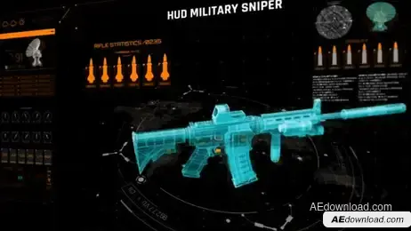 HUD UI Military Rifle Freebies template preview