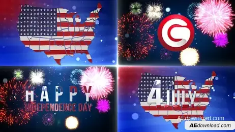 Independence Day Logo Reveal Freebies template preview
