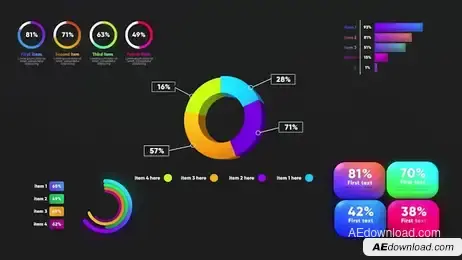 Infographic Graphs Toolkit Freebies template preview