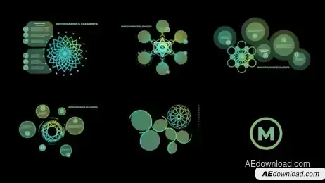 Infographics Elements Freebies template preview