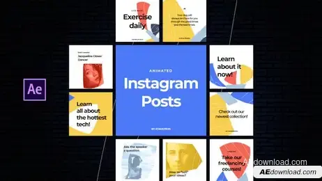 Instagram Posts Freebies template preview