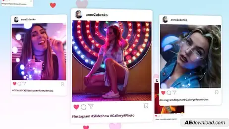 Instagram Slideshow Freebies template preview