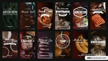 Instagram Stories - Brand Eatery & Cafe Freebies template preview