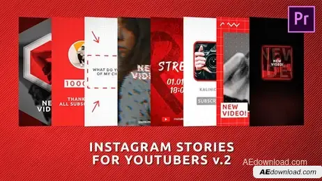 Instagram Stories For Youtubers V.2 Freebies template preview