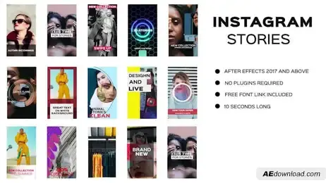 Instagram Stories Freebies template preview