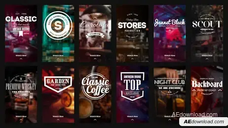 Instagram Stories - Grand Stores & Bars Freebies template preview