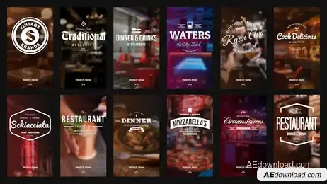 Instagram Stories - Hot Snacks & Drinks Freebies template preview