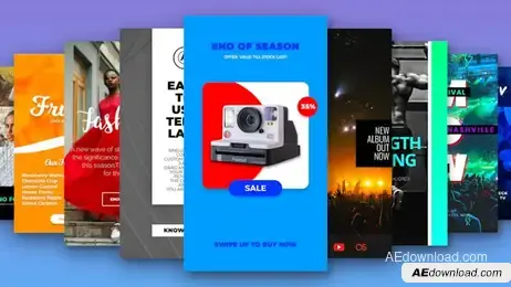 Instagram Stories Pack 02 Freebies template preview