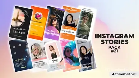 Instagram Stories Pack 21 Freebies template preview