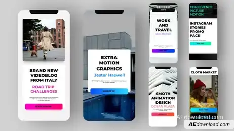 Instagram Stories Pack Freebies template preview