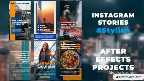 Instagram Stories - Stylish V.1 Freebies template preview