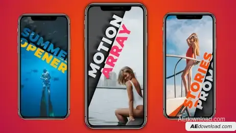Instagram Stories (Summer Promo) Freebies template preview