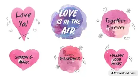 Love Is In The Air Freebies template preview