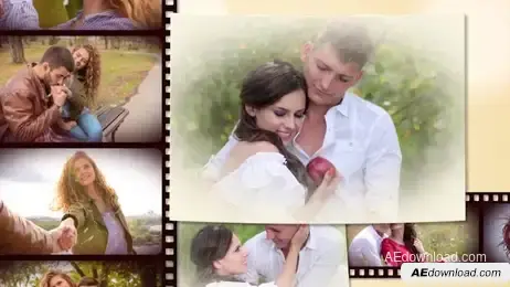 Love Story Slideshow Freebies template preview