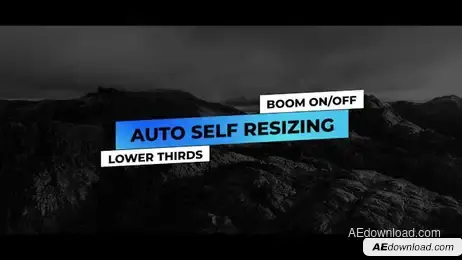 Lower Thirds Auto Self Resizing Freebies template preview