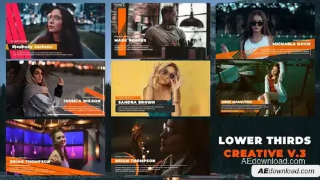 Lower Thirds - Creative V.3 Freebies template preview