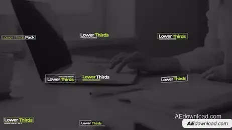 Lower Thirds Pack V2 Freebies template preview