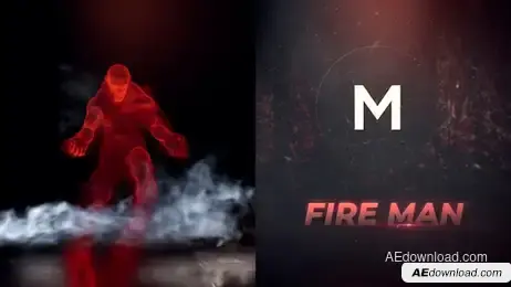 Magic Man Fire Logo Freebies template preview