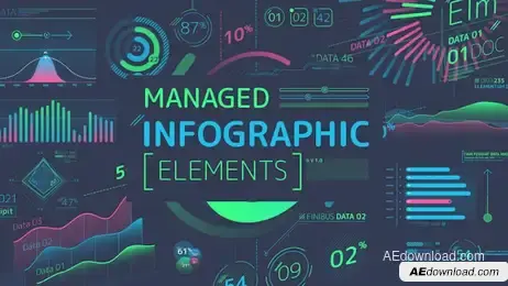 Managed Infographic Elements Freebies template preview