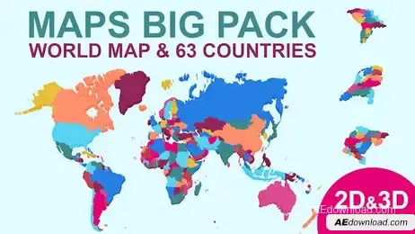 Maps Big Pack Freebies template preview