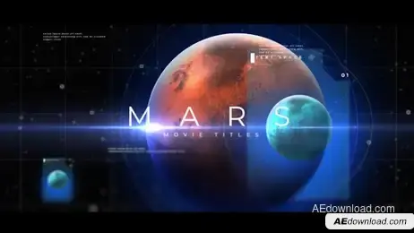 Mars Movie Titles Freebies template preview