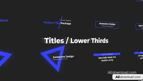 Mini Titles / Lower Thirds Freebies template preview