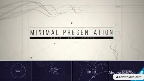 Minimal Line Presentation Freebies template preview