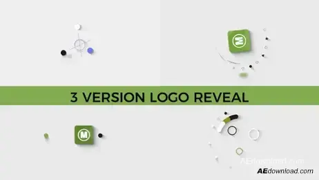 Minimal Logo Reveal 3 Versions Freebies template preview