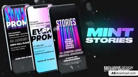 Mint Stories Pack Freebies template preview