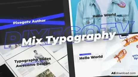Mix Typography Freebies template preview