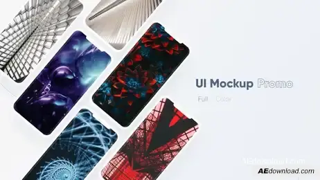 Mobile UI Mockup Freebies template preview
