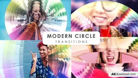 Modern Circle Transitions Freebies template preview