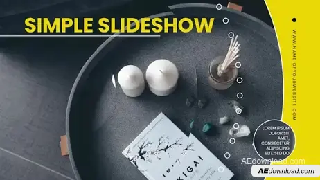 Modern Clean Slideshow Freebies template preview