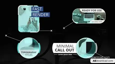 Modern Corporate CallOuts Titles Freebies template preview