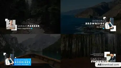 Modern Corporate Lower Thirds 4K Freebies template preview