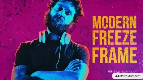 Modern Freeze Frame Freebies template preview